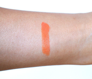 L.A. Colors Hydrating Lipstick Orange Love Swatch