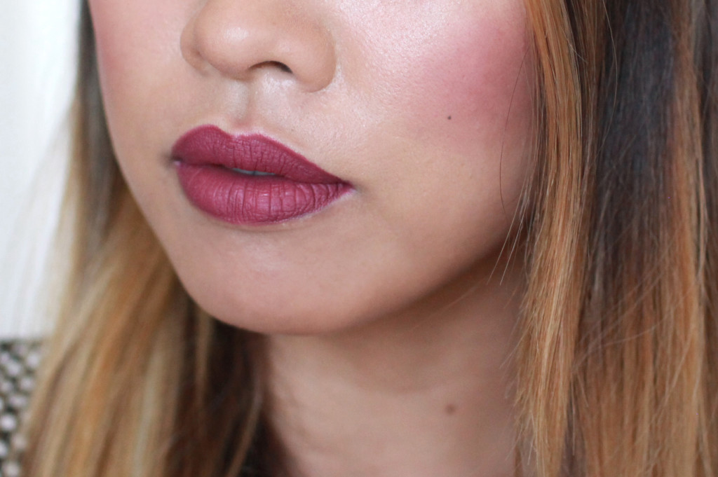 mua liquid lipstick plum review