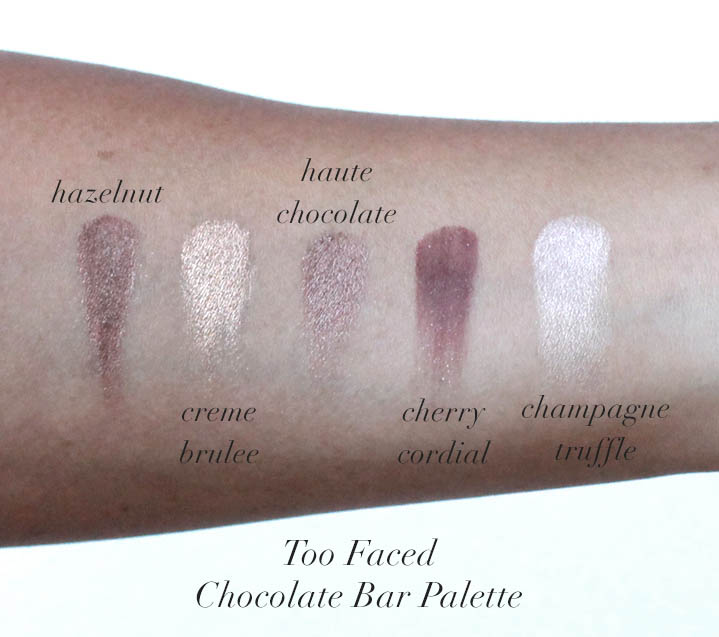 Too Faced Chocolate Bar Review Swatches