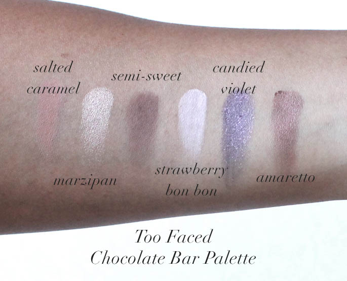 Too Faced Chocolate Bar Review Swatches