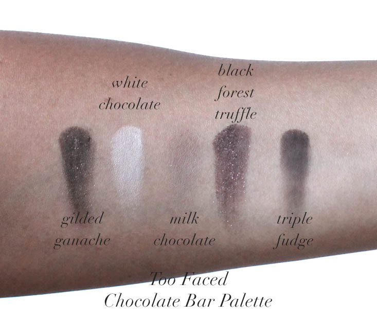 Too Faced Chocolate Bar Review Swatches