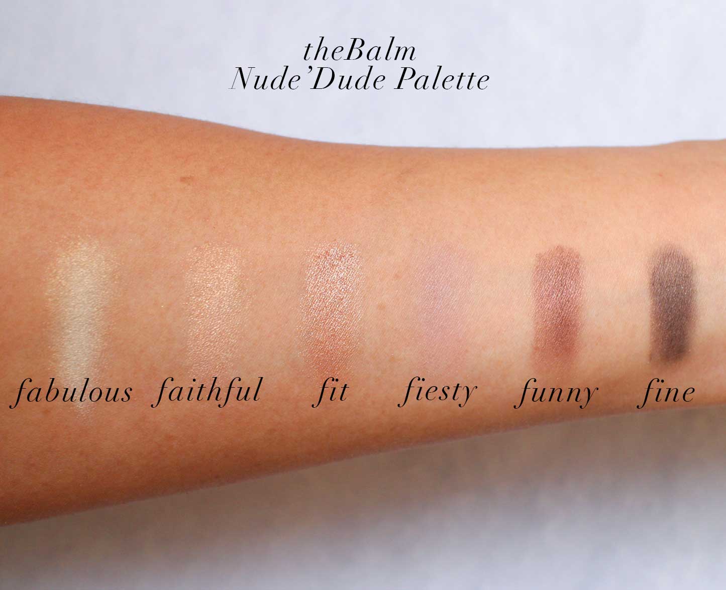 theBlam Nude Dude Review Swatches