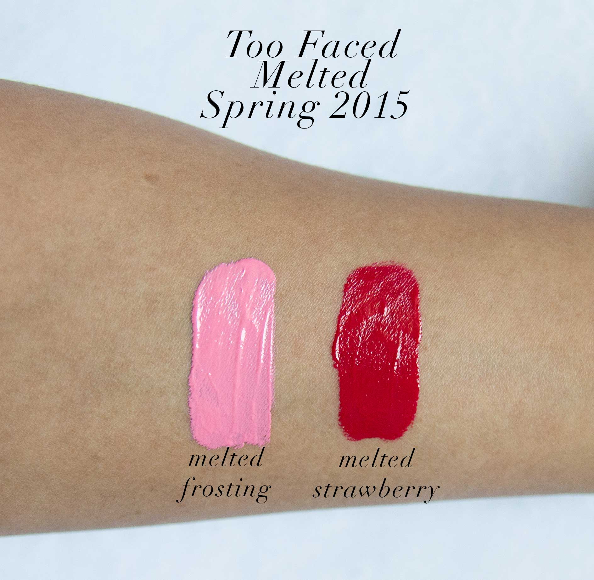 Too Faced Melted Spring 2014 Swatches Strawberry Frosting