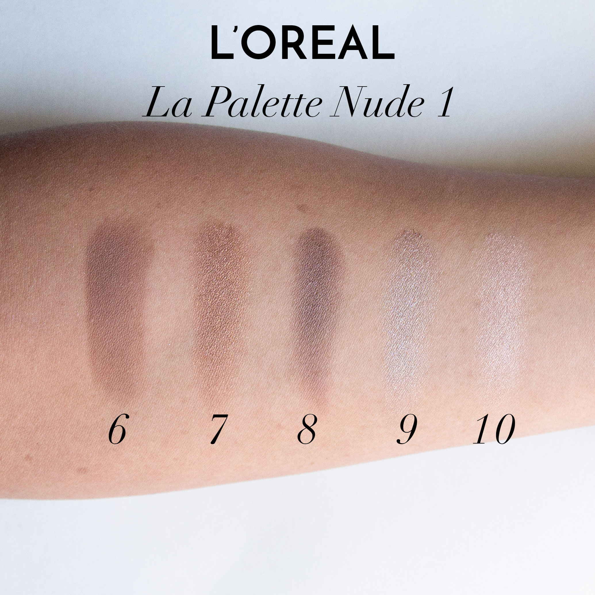 L'oreal La Palette Nude 1 Review Swatches