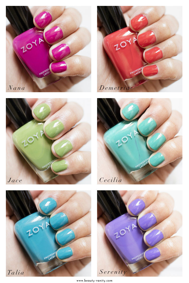 Zoya Summer 2015 Island Fun Swatches Review