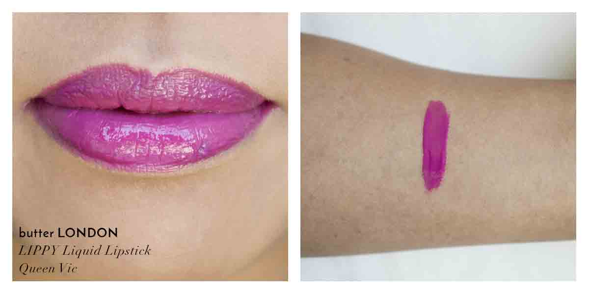 butter LONDON Lippy Liquid Lipstick Queen Vic Swatches Review