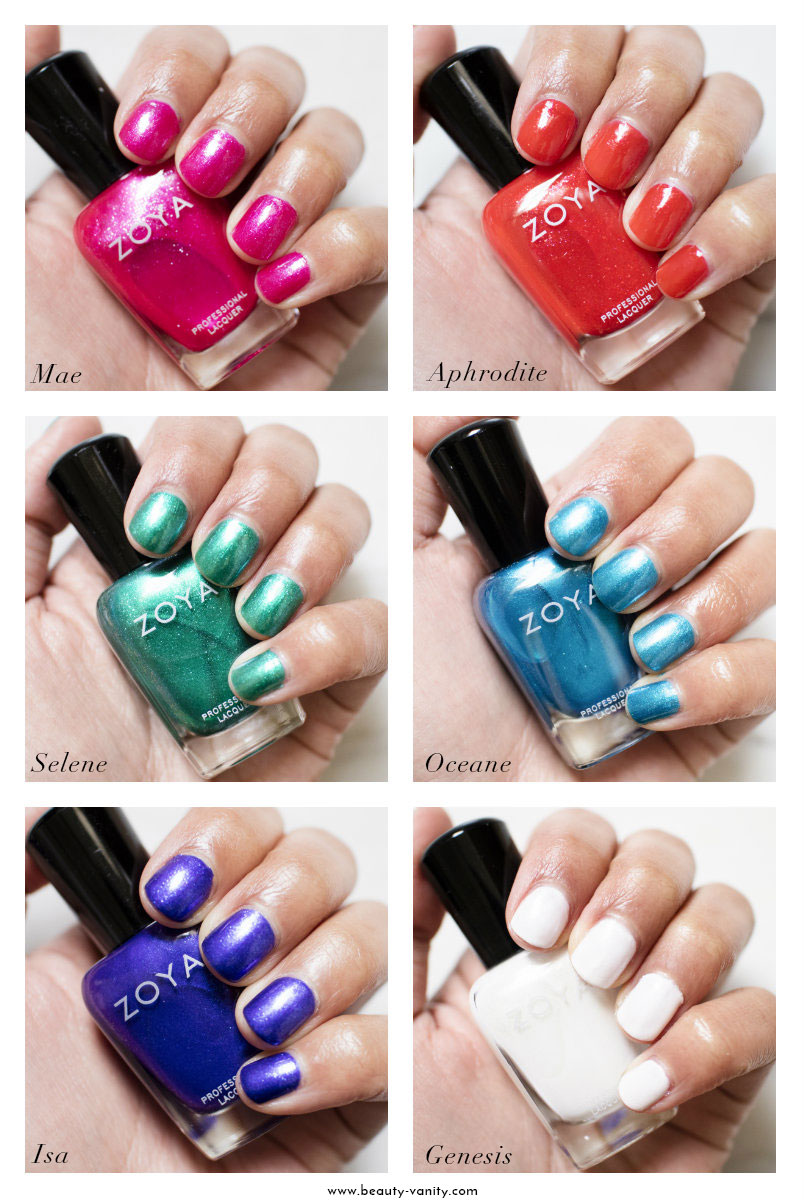 Zoya Summer 2015 Paradise Sun Collection Swatches Review