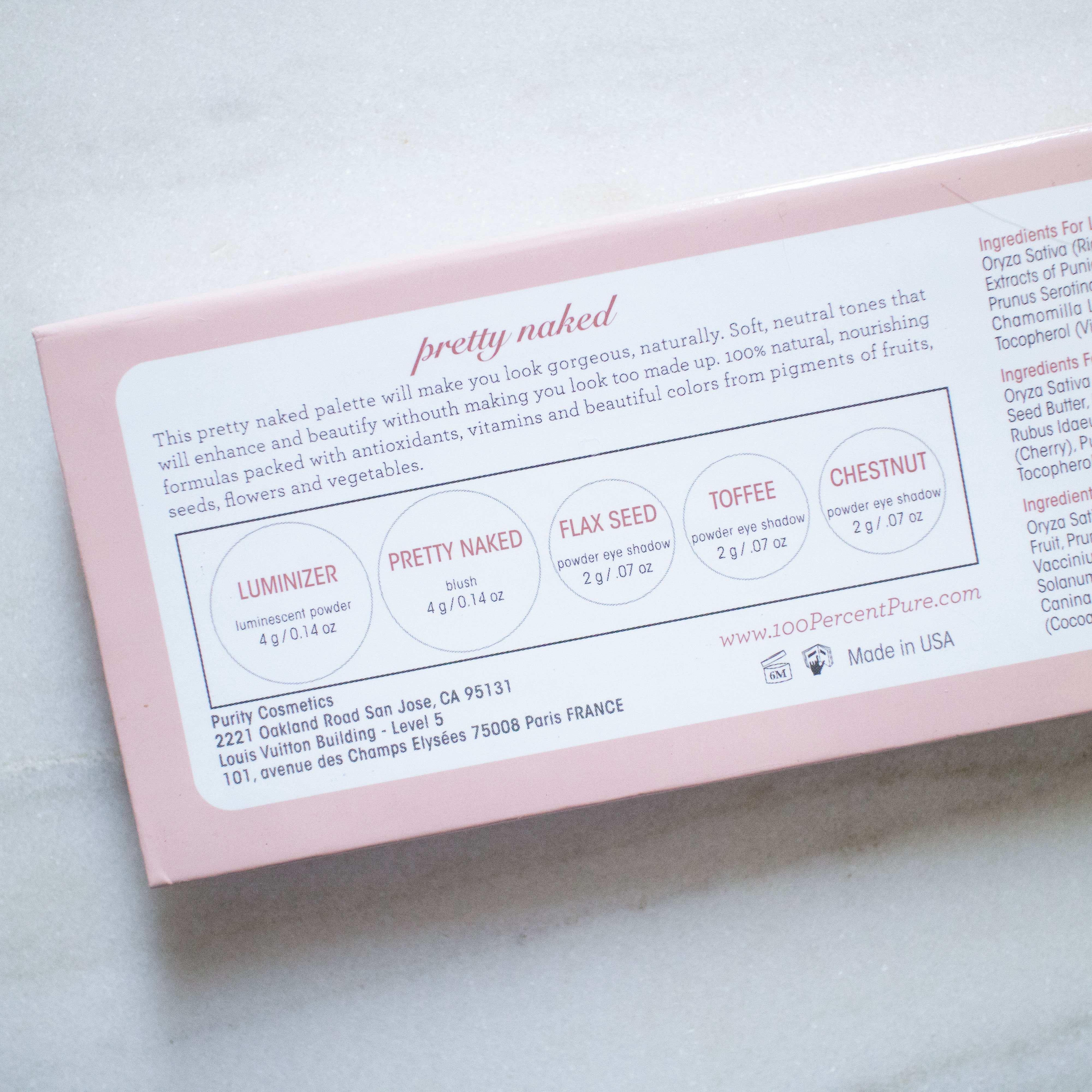 The Beauty Vanity | 100% Pure Pretty Naked Palette Swatches Review