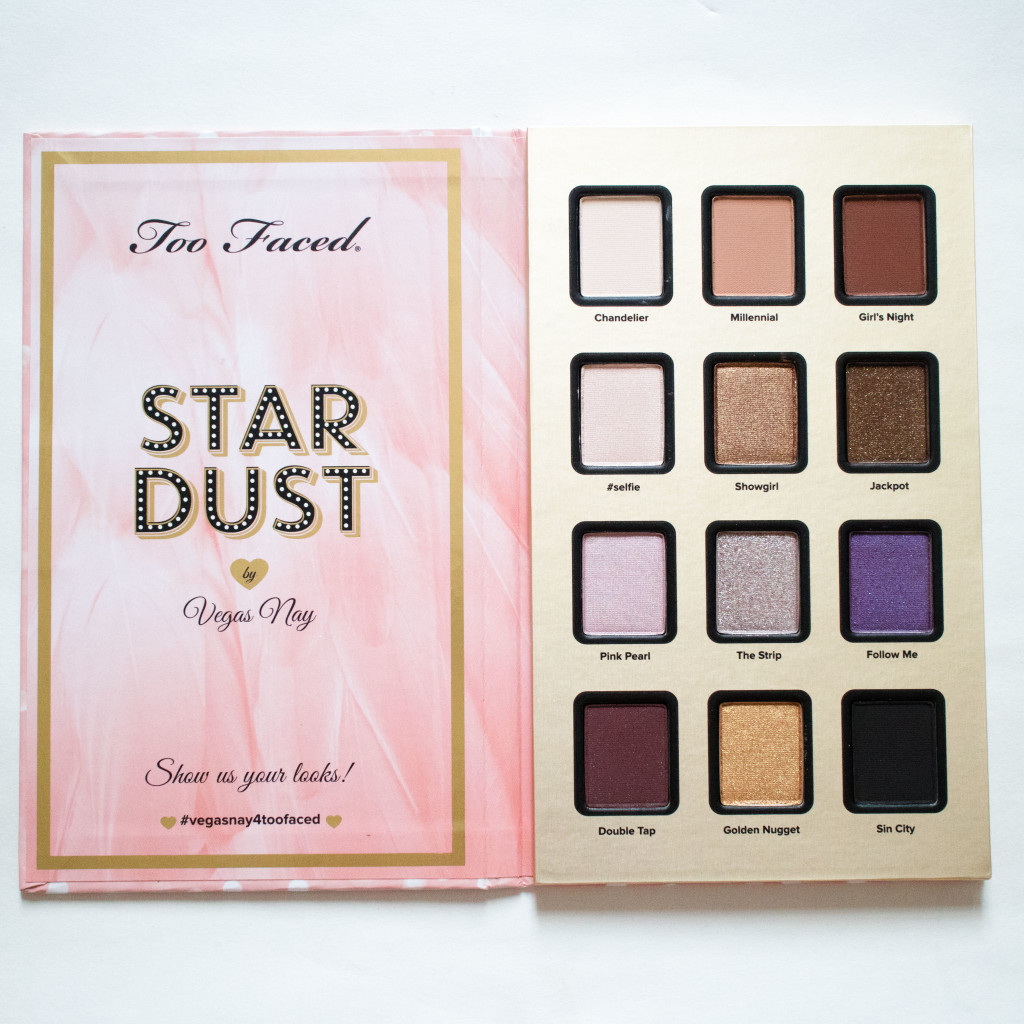 The Beauty Vanity | Too Faced Stardust Vegas Nay Review Swatches