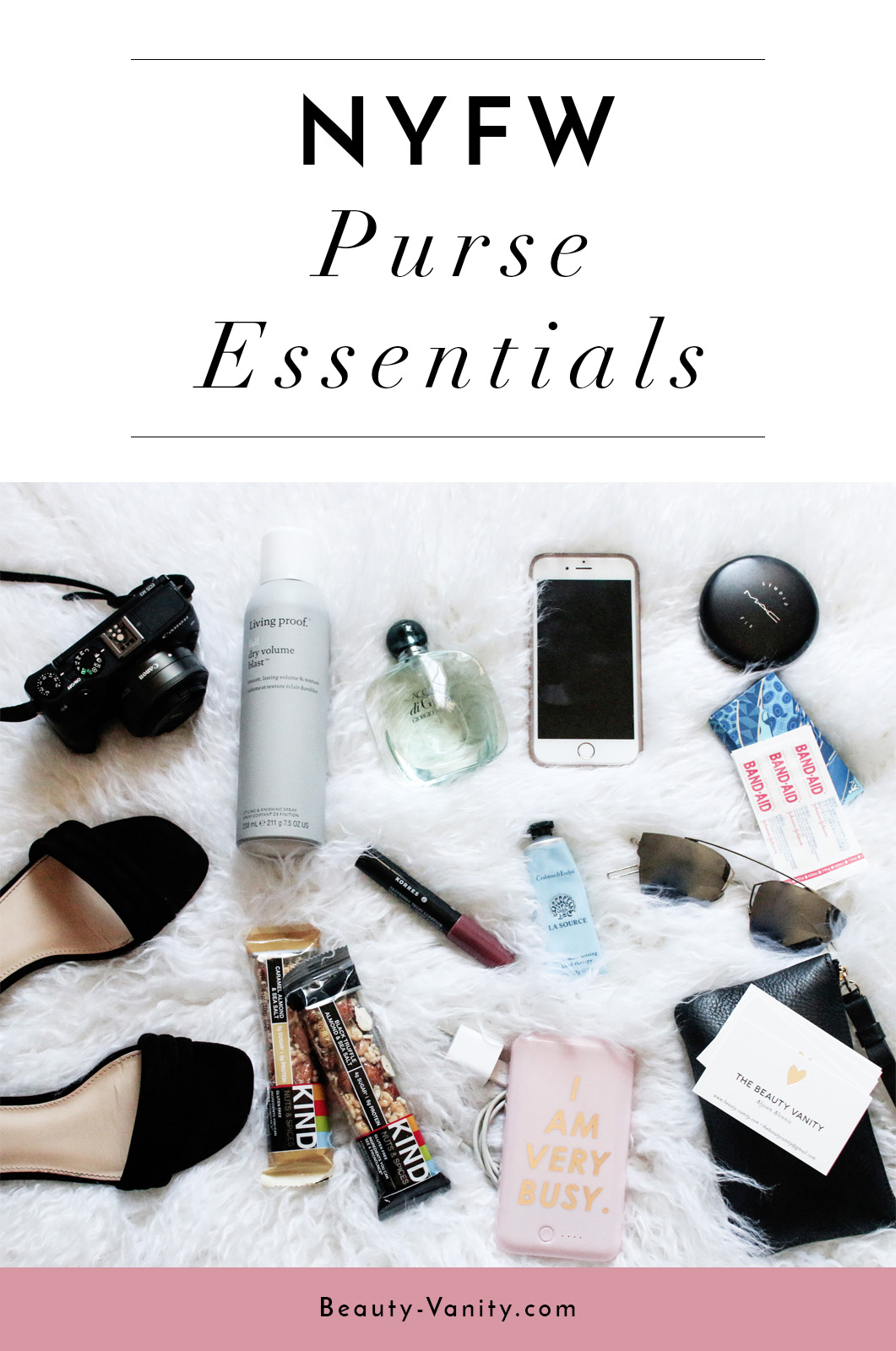 NYFW Purse Bag Essentials | The Beauty Vanity