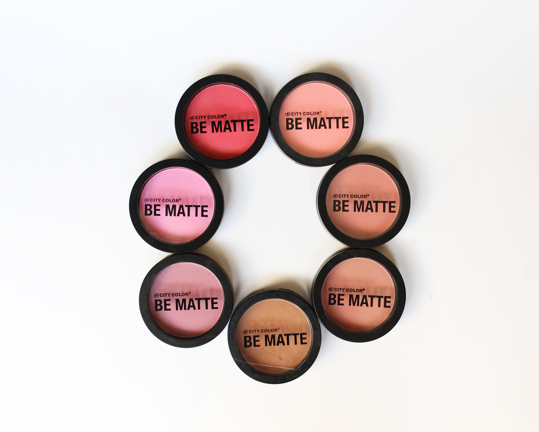 Beauty Vanity | City Color Be Matte Blush Swatches and Review