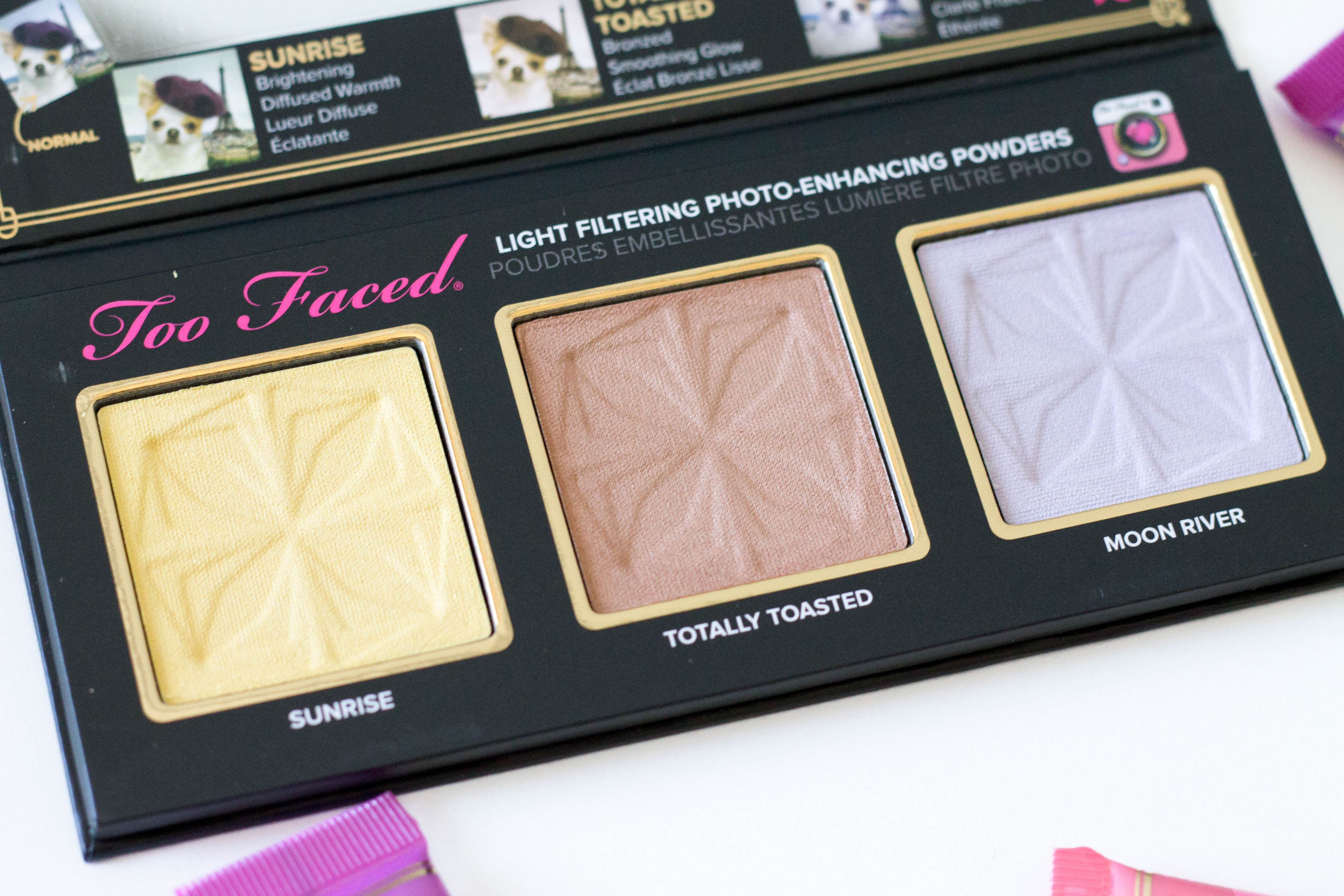 Too Faced Selfie Powders Swatches Review