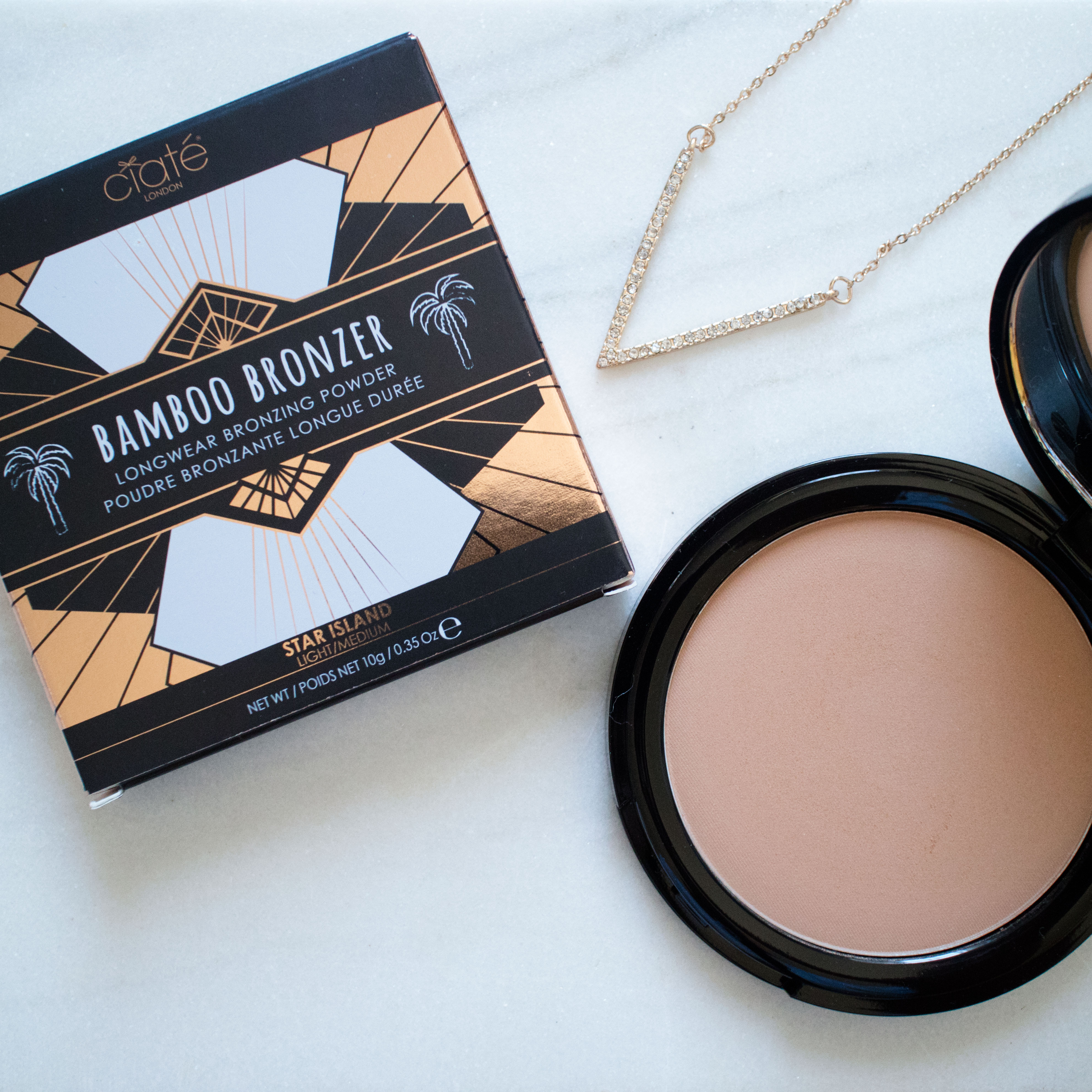 The Beauty Vanity | Ciate London Bamboo Bronzer Star Island Review Swatches