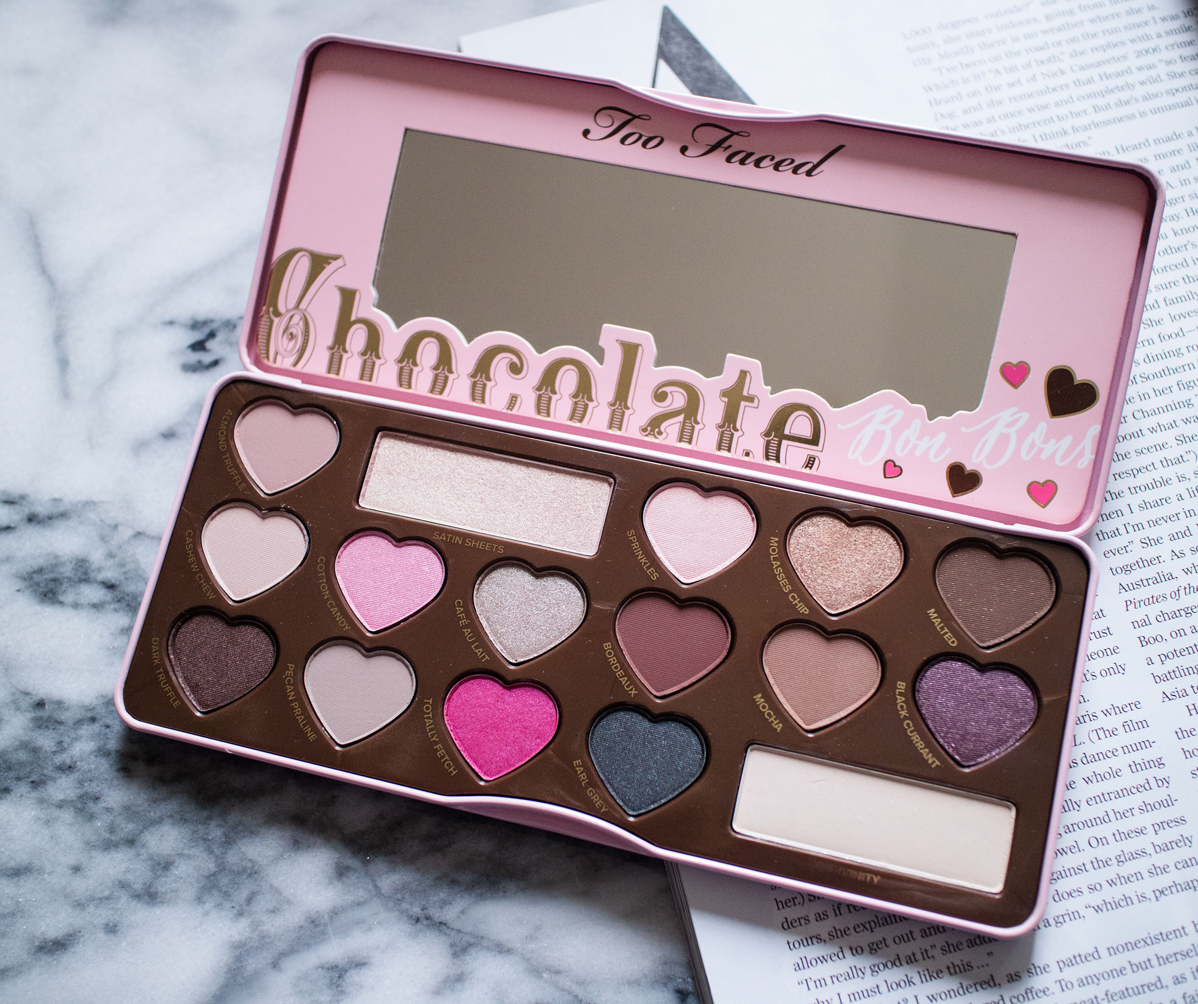 The Beauty Vanity | Too Faced Chocolate Bon Bons Palette Review Swatches